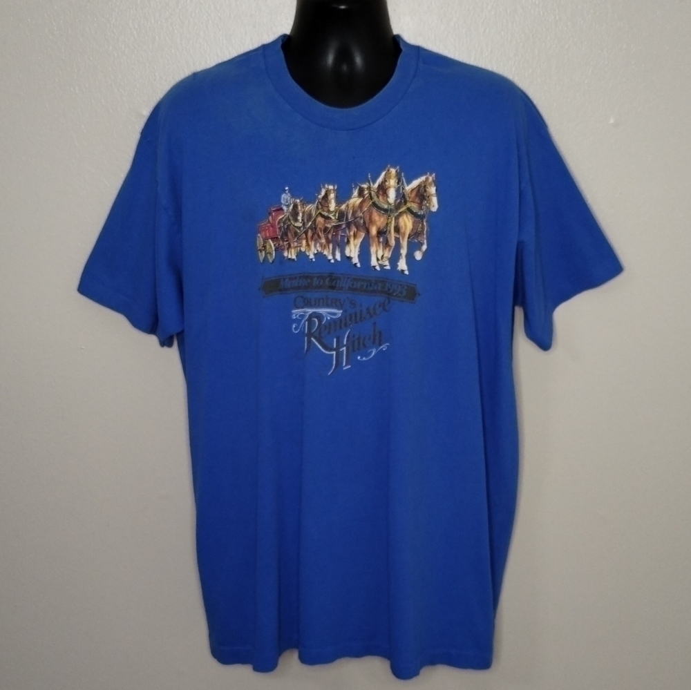 Vintage 90s Country's Reminisce Hitch Adult XXL T-shirt Single Stitch USA Tee